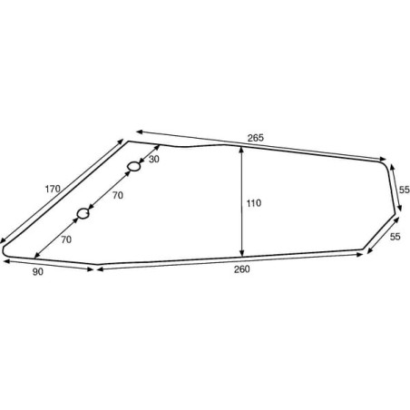Aileron long cambré LEMKEN 3374420