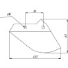 Pointe de soc LEMKEN 3378103