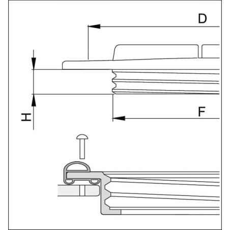 Couvercle de réservoir 355mm ARAG 3514040AKB