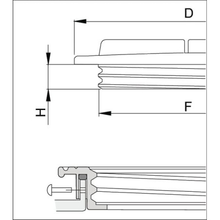 Couvercle de réservoir 455mm ARAG 3516160