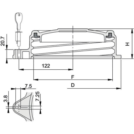 Couvercle ARAG 354142