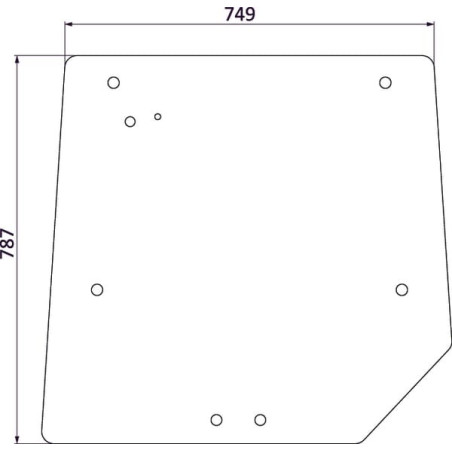 Vitre arrière UNIVERSEL 3821485M1N