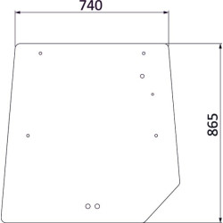 Vitre arrière UNIVERSEL 3902141M1N