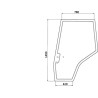 Vitre de porte UNIVERSEL 3907221M1N