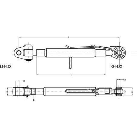 Barre de poussée CBM 3PCGH2854