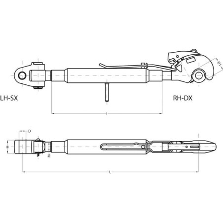 Barre de poussée CBM 3PGCGH2854