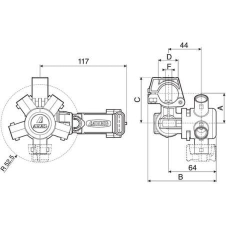 Porte-buse ARAG 4064T950