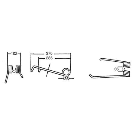 Dent d'andaineur UNIVERSEL 4100302080KR