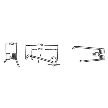 Dent d'andaineur UNIVERSEL 4101101390KR