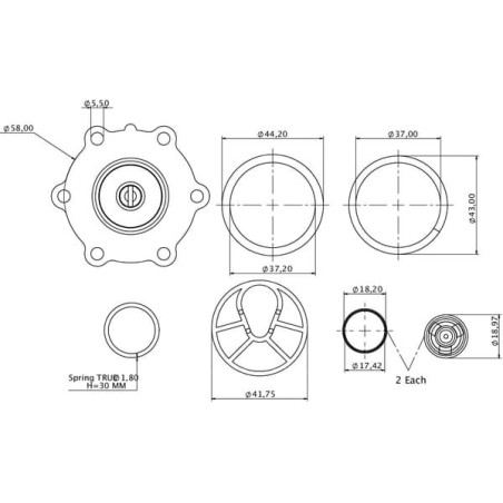 Kit de joints ALPINA 4157606N