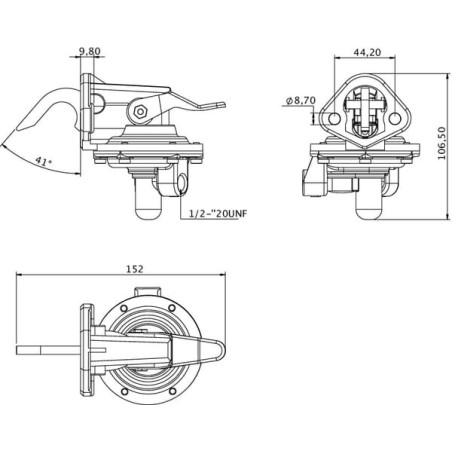 Pompe à carburant UNIVERSEL 4222103M91KR