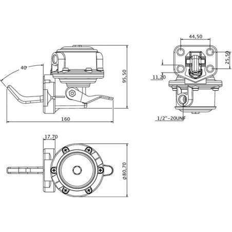 Pompe à carburant UNIVERSEL 4222449M91KR