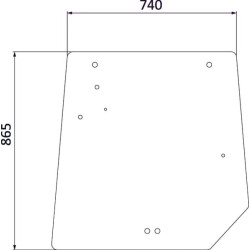 Vitre arrière UNIVERSEL 4272760M1N