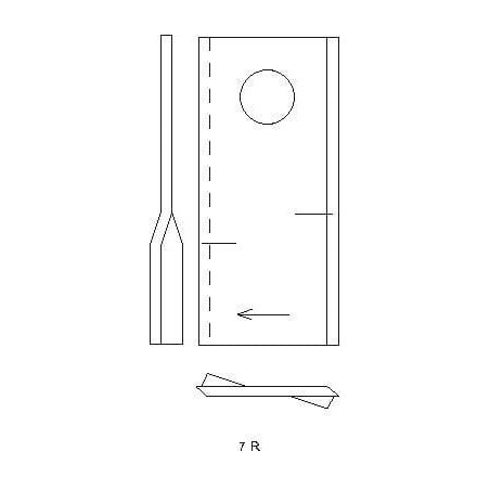 Lame de faucheuse UNIVERSEL 434980KR