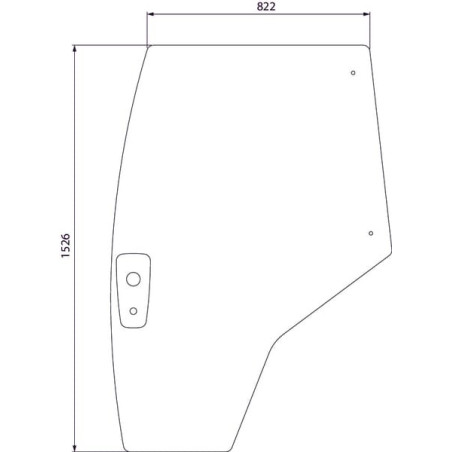 Vitre de porte gauche UNIVERSEL 4353783M2N