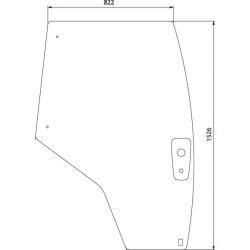Vitre de porte droite UNIVERSEL 4353956M2N