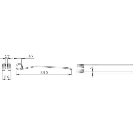 Dent d'andaineuse UNIVERSEL 436030KR