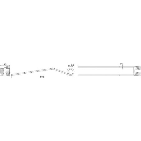Dent d'andaineuse UNIVERSEL 436031KR