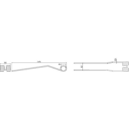Dent d'andaineuse UNIVERSEL 436032KR