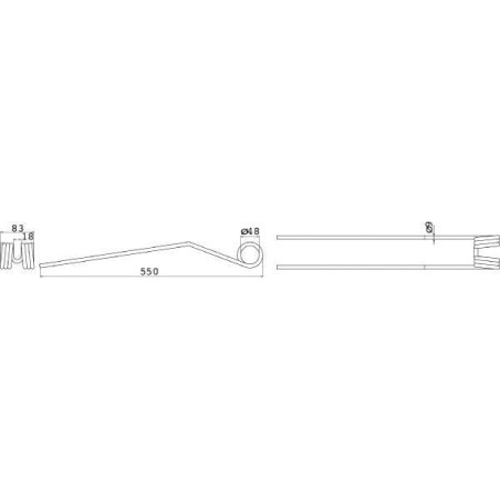Dent d'andaineuse UNIVERSEL 436033KR
