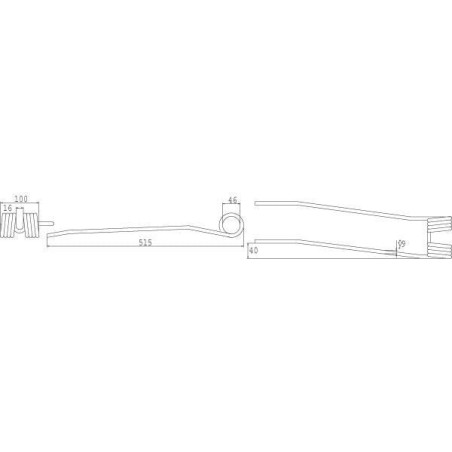 Dent d'andaineuse UNIVERSEL 436142KR