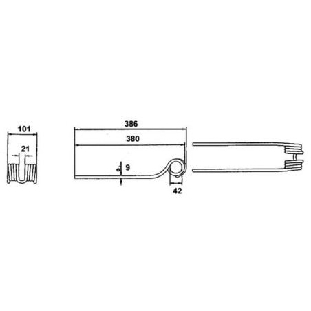 Dent d'andaineur UNIVERSEL 436143KR