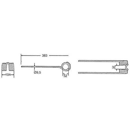 Dent d'andaineur UNIVERSEL 436145KR