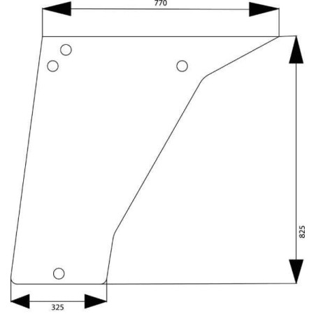 Vitre de porte UNIVERSEL 4364140N