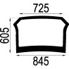 Lunette arrière UNIVERSEL 4414216N