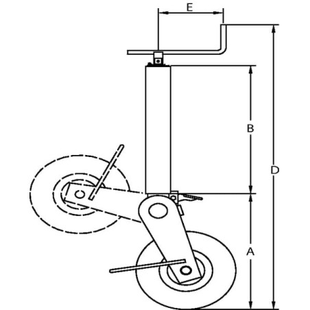 Roue Jockey UNIVERSEL 482230