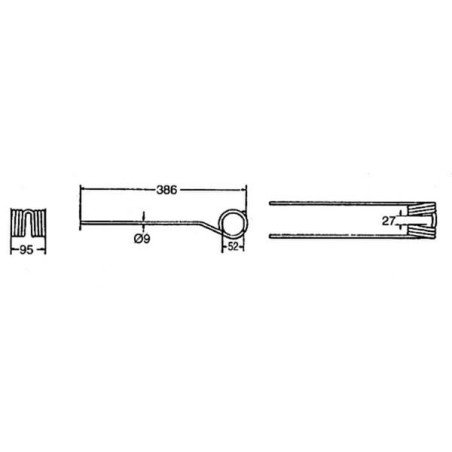 Dent d'andaineur UNIVERSEL 488072KR