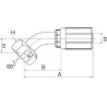Raccord GATES 4G4FBSPORX45