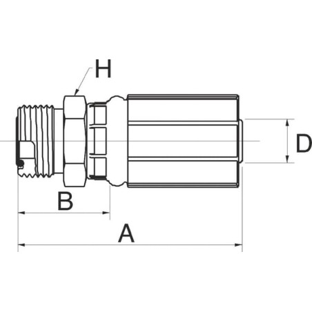Raccord GATES 4G4MFFOR