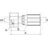 Raccord GATES 4G6FDHORX