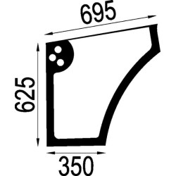 Vitre de porte UNIVERSEL 5089551N
