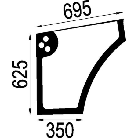 Vitre de porte UNIVERSEL 5089551N