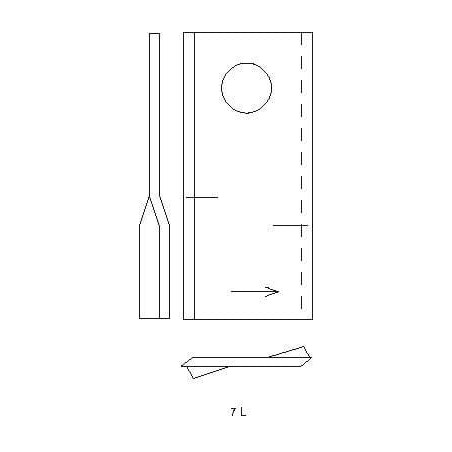 Couteau de faucheuse UNIVERSEL 570683KR