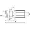 Raccord GATES 5G12MDL