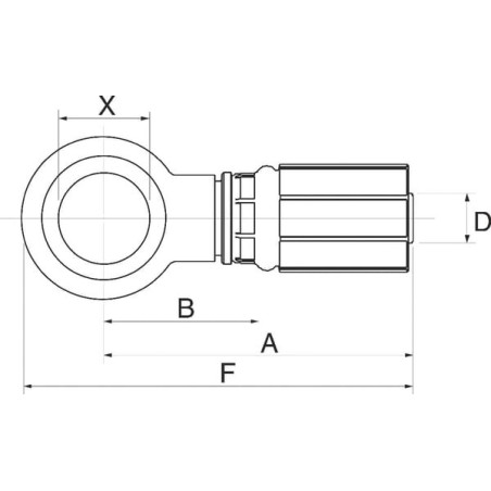 Raccord GATES 5G16DBJ