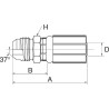 Raccord GATES 5G5MJ