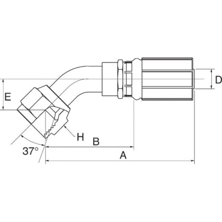 Raccord GATES 5G6FJX45