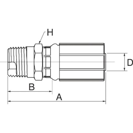 Raccord GATES 5G6MBSPT
