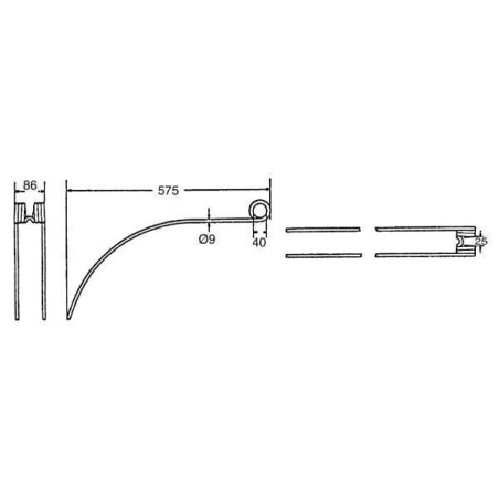 Dent d'andaineur UNIVERSEL 600014KR