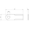 Couteau de broyeur UNIVERSEL 600046N