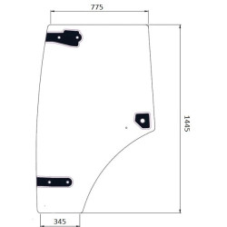 Vitre de porte UNIVERSEL 6005029102N