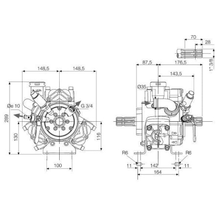 Pompe à membrane COMET 60900020