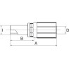 Raccord GATES 6G10MSP