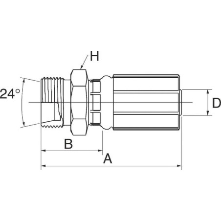 Raccord GATES 6G13MFG