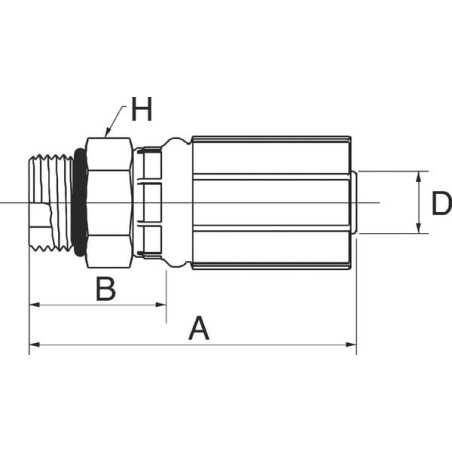 Raccord GATES 6G6MB