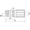 Raccord GATES 6G6MP